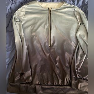 Large with blue ombre into a dark blue